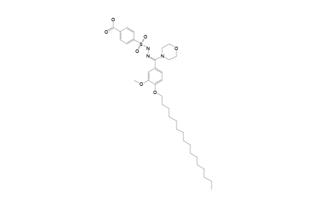 p-sulfobenzoic acid, p-{[4-(hexadecyloxy)-3-methoxy-alpha-morpholinobenzylidene]hydrazide}