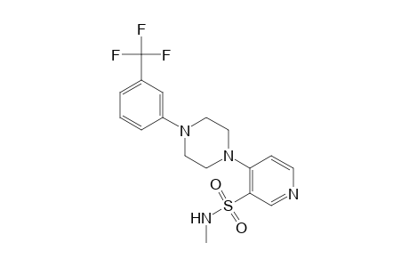 N-methyl-4-[4-(alpha,alpha,alpha-trifluoro-m-tolyl)-1-piperazinyl]-3-pyridinesulfonamide