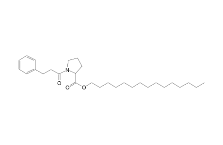 L-Proline, N-(3-phenylpropionyl)-, pentadecyl ester