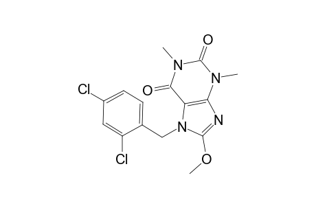 7-(2,4-Dichloro-benzyl)-8-methoxy-1,3-dimethyl-3,6(1H)-dihydro-purine-2,6-dione