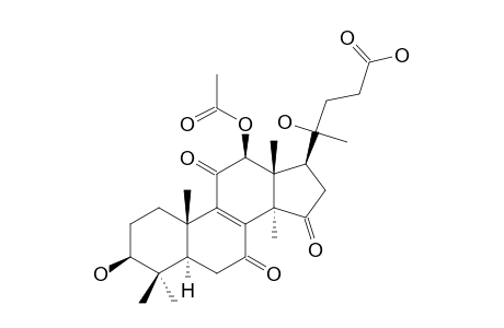 20-HYDROXY-LUCIDENIC-ACID-E2;12-BETA-ACETOXY-3-BETA-HYDROXY-7,11,15-TRIOXO-25,26,27-TRISNOR-LANOST-8-EN-24-OIC-ACID