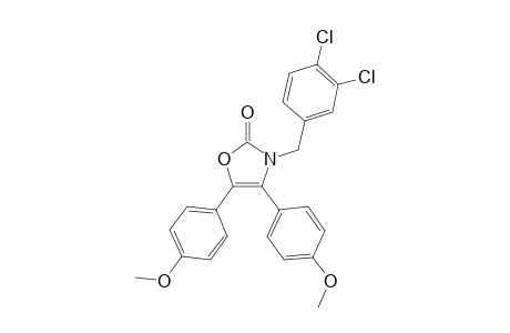 2(3H)-Oxazolone, 3-[(3,4-dichlorophenyl)methyl]-4,5-bis(4-methoxyphenyl)-