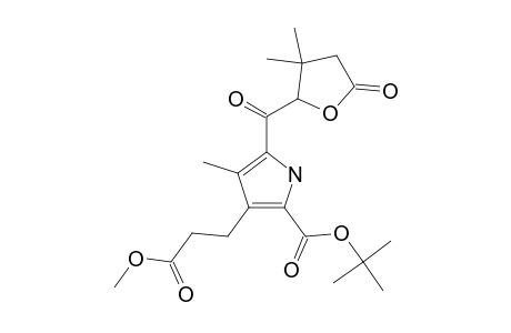 TERT.-BUTYL-3-(2-METHOXYCARBONYLETHYL)-4-METHYL-5-(3,3-DIMETHYL-5-OXOTETRAHYDROFURAN-2-YL)-FORMYLPYRROLE-2-CARBOXYLATE