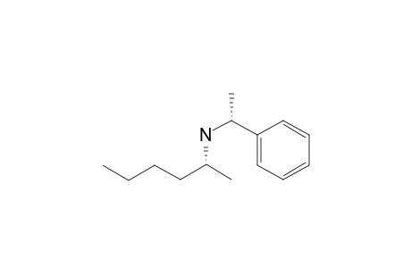 (2R)-N-((R)1-phenylethyl)hexan-2-amine