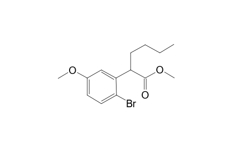 Methyl 2-(2'-bromo-5'-methoxyphenyl)hexanoate