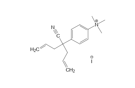 [p-(1-ALLYL-1-CYANO-3-BUTENYL)PHENYL]TRIMETHYLAMMONIUM IODIDE