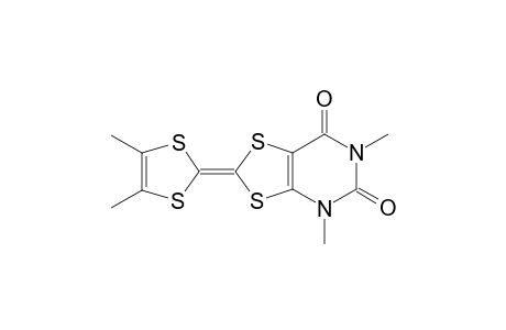 4H-[1,3]Dithiolo[4,5-D]pyrimidine-5,7-dione, 2-(4,5-dimethyl-[1,3]dithiol-2-ylidene)-4,6-dimethyl-