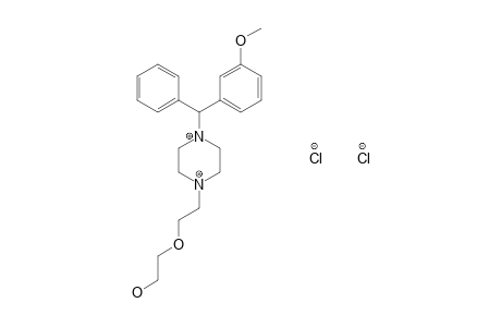 2-{2-{4-[(m-METHOXYPHENYL)PHENYLMETHYL]-1-PIPERAZINYL}ETHOXY}ETHANOL, DIHYDROCHLORIDE