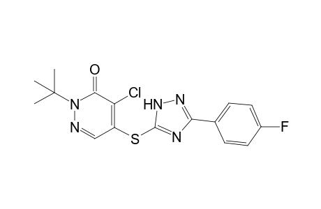 2-t-Butyl-4-chloro-5[(3-(4-fluorophenyl)-1H-1,2,4-triazol-5yl)thio]pyridazin-3(2H)-one