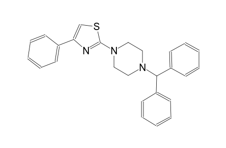 1-benzhydryl-4-(4-phenyl-1,3-thiazol-2-yl)piperazine