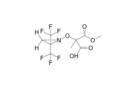1-(1-CARBOXY-1-CARBOMETHOXYETHOXY)-2,2-BIS(TRIFLUOROMETHYL)AZIRIDINE