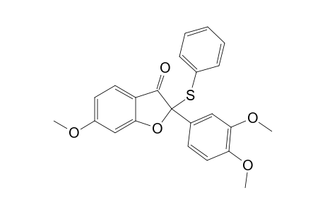 2-(3,4-Dimethoxyphenyl)-6-methoxy-2-(phenylthio)-benzofuran-3(2H)-one