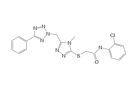 Acetamide, N-(2-chlorophenyl)-2-[[4-methyl-5-[(5-phenyl-2H-1,2,3,4-tetrazol-2-yl)methyl]-4H-1,2,4-triazol-3-yl]thio]-