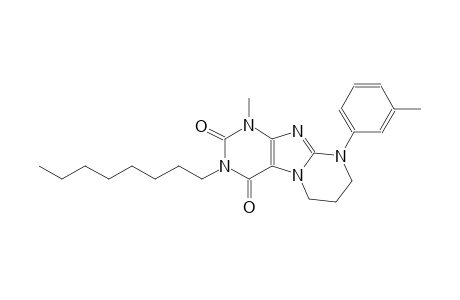 1-methyl-9-(3-methylphenyl)-3-octyl-6,7,8,9-tetrahydropyrimido[2,1-f]purine-2,4(1H,3H)-dione