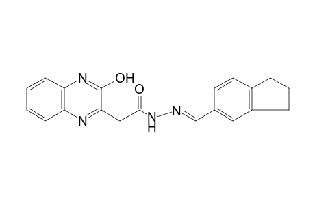 3-hydroxy-2-quinoxalineacetic acid, [(5-indanyl)methylene]hydrazide