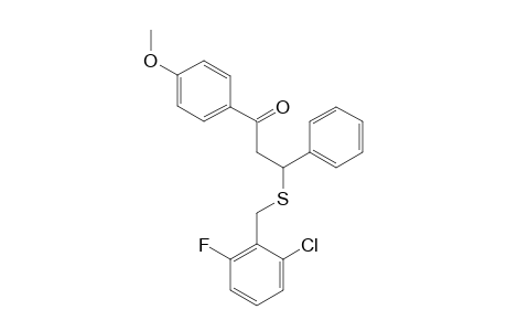 3-[(2-chloro-6-fluorobenzyl)thio]-4'-methoxy-3-phenylpropiophenone