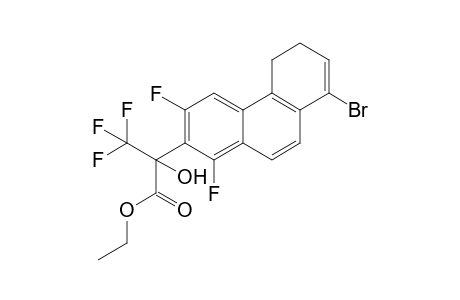 2-(8-bromo-1,3-difluoro-5,6-dihydrophenanthren-2-yl)-3,3,3-trifluoro-2-hydroxy-propionic acid ethyl ester