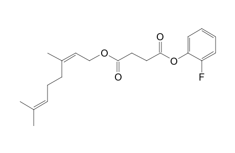 Succinic acid, 2-fluorophenyl neryl ester