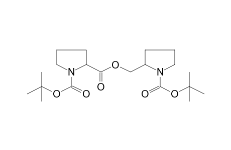 Proline, N-(t-butoxycarbonyl)-, [N-(t-butoxycarbonyl)pyrrolidin-2-ylmethyl ester]