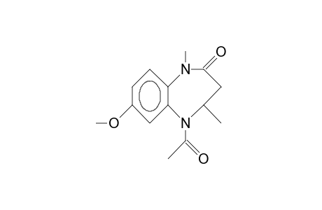 5-Acetyl-7-methoxy-1,4-dimethyl-1,3,4,5-tetrahydro-2H-1,5-benzodiazepin-2-one