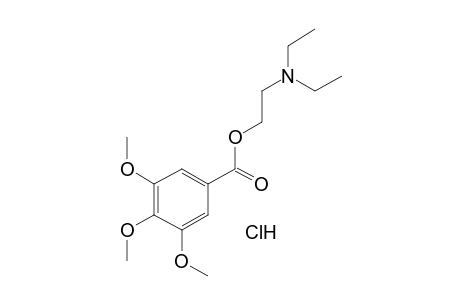 3,4,5-trimethoxybenzoic acid, 2-(diethylamino)ethyl ester, hydrochloride