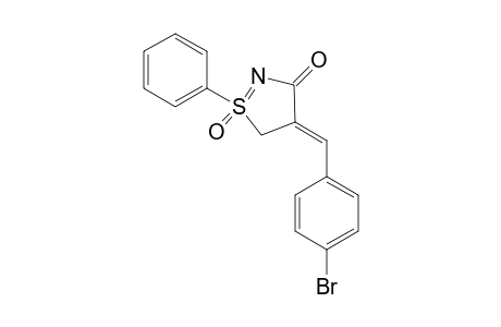 (Z)-4-(4-Bromobenzylidene)-1-phenyl-4,5-dihydro-3H-1.lambda.6-isothiazol-3-one-1-oxide