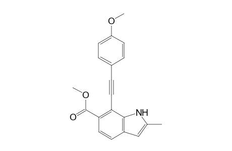 Methyl 7-[(4-methoxyphenyl)ethynyl]-2-methyl-1H-indole-6-carboxylate