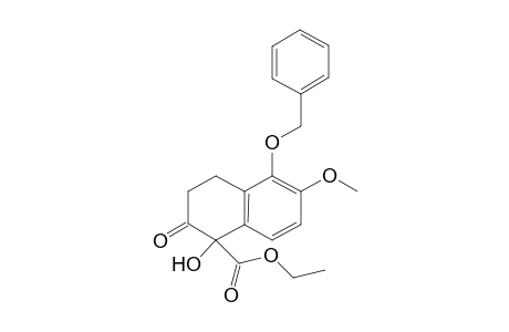 ETHYL-5-BENZYLOXY-1,2,3,4-TETRAHYDRO-1-HYDROXY-6-METHOXY-2-OXONAPHTHALENE-1-CARBOXYLATE