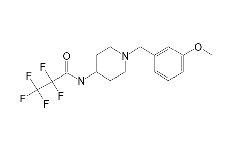 1-(3-Methoxybenzyl)-4-piperidinamine, N-pentafluoropropionyl-