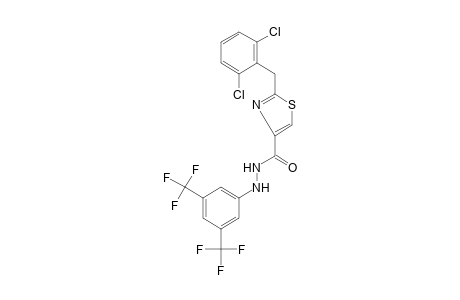 2-(2,6-DICHLOROBENZYL)-4-THIAZOLECARBOXYLIC ACID, 2-(alpha,alpha,alpha,alpha',alpha',alpha'-HEXAFLUORO-3,5-XYLYL)HYDRAZIDE