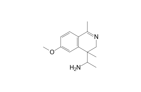 6-Methoxy-4-(1'-aminoethyl)-1,4-dimethyl-3,4-dihydroisoquinoline