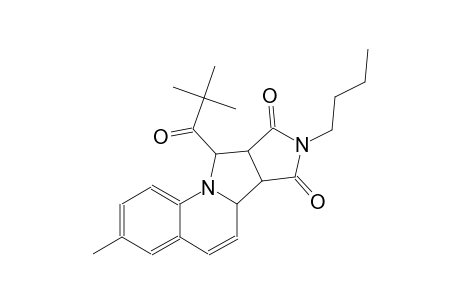 6aH-pyrrolo[3',4':3,4]pyrrolo[1,2-a]quinoline-7,9(6bH,8H)-dione, 8-butyl-10-(2,2-dimethyl-1-oxopropyl)-9a,10-dihydro-3-methyl-