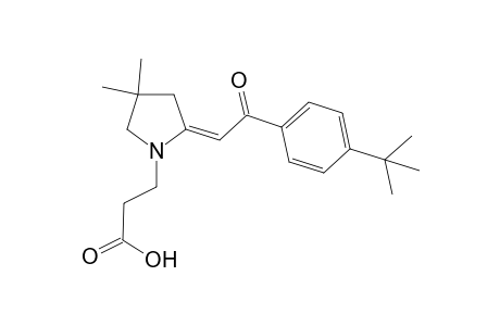 3-[4',4'-Dimethyl-2'-[2''-oxo-2''-(4"'-t-butylphenyl)ethylidene]-pyrrolidin-1'-yl}propionic acid