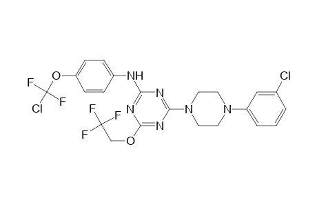 1,3,5-triazin-2-amine, N-[4-(chlorodifluoromethoxy)phenyl]-4-[4-(3-chlorophenyl)-1-piperazinyl]-6-(2,2,2-trifluoroethoxy)-