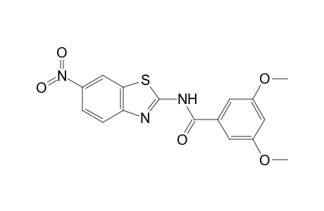 3,5-Dimethoxy-N-(6-nitro-1,3-benzothiazol-2-yl)benzamide