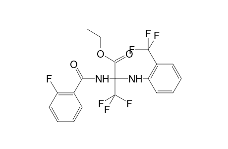 Ethyl 3,3,3-trifluoro-2-[(2-fluorophenyl)formamido]-2-{[2-(trifluoromethyl)phenyl]amino}propanoate