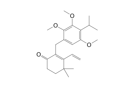 3-Ethenyl-4,4-dimethyl-2-[4-(1-methylethyl)-2,3,5-trimethoxyphenylmethyl]-2-cyclohexenone