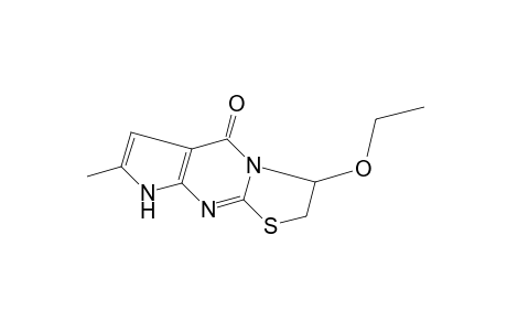 2,3-dihydro-3-ethoxy-7-methyl-5H,8H-thiazolo[3,2-a]pyrrolo[2,3-d]-pyrimidin-5-one