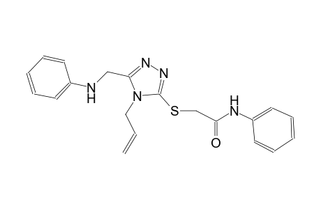 2-{[4-allyl-5-(anilinomethyl)-4H-1,2,4-triazol-3-yl]sulfanyl}-N-phenylacetamide