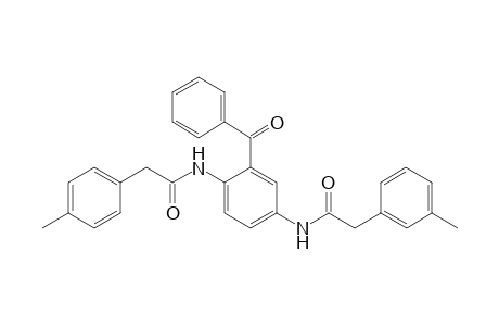 2-(4-Methylphenyl)-N-[4-[2-(3-methylphenyl)ethanoylamino]-2-(phenylcarbonyl)phenyl]ethanamide