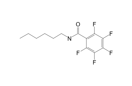 Pentafluorobenzenecarboxamide, N-hexyl