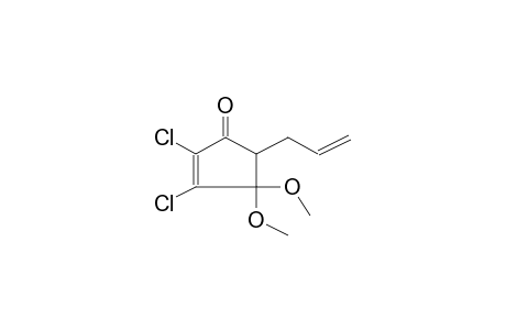 2,3-DICHLORO-4,4-DIMETHOXY-5-ALLYL-2-CYCLOPENTENONE