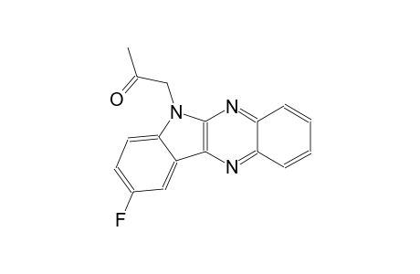 2-propanone, 1-(9-fluoro-6H-indolo[2,3-b]quinoxalin-6-yl)-