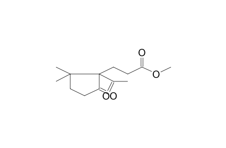 Methyl 3-(1-acetyl-2,2-dimethyl-5-oxocyclopentyl)propanoate