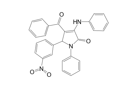 2-(3-nitrophenyl)-1-phenyl-4-phenylazanyl-3-(phenylcarbonyl)-2H-pyrrol-5-one