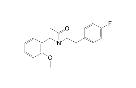 2-(4-Fluorophenyl)-N-(2-methoxybenzyl)ethanamine, N-acetyl-