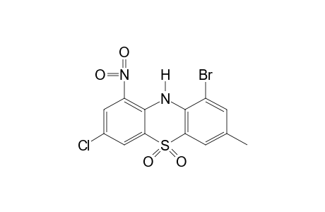 1-bromo-7-chloro-3-methyl-9-nitrophenothiazine, 5,5-dioxide