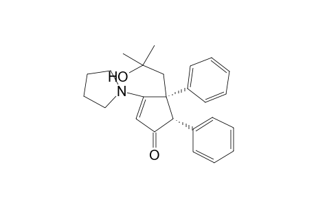 4-(2'-Hydroxy-isobutyl)-4,5-cis-diphenyl-3-pyrrolidino-cyclopent-2-en-one