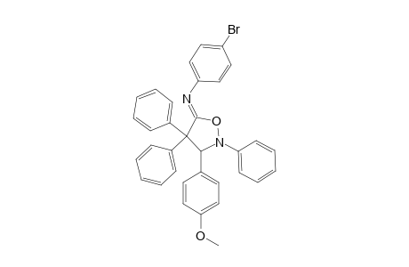 5-[(p-bromophenyl)imino]-3-(p-methoxyphenyl)-2,4,4-triphenylisoxazolidine