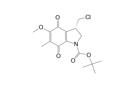 1-(TERT.-BUTYLOXYCARBONYL)-3-(CHLOROMETHYL)-5-METHOXY-6-METHYL-2,3-DIHYDROINDOLE-4,7-DIONE